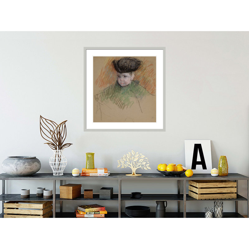 Portrait of Master Hammond par Mary Cassatt - Impression sur toile, H 34,65 po x l 33,5 po