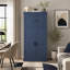 Grand garde-manger autoportant avec tablettes réglables, tiroirs et porte-bouteilles intégrés, style Shaker moderne-973254891