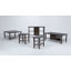 Table de bout transitionnelle en bois massif avec 2 tablettes ouvertes Acadian-1063236911-944659078