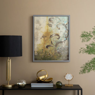 «Enchanted Garden I», reproduction encadrée - bois massif