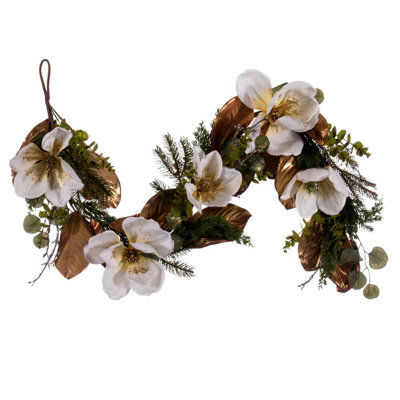 60'' in. Faux Magnolia Garland
