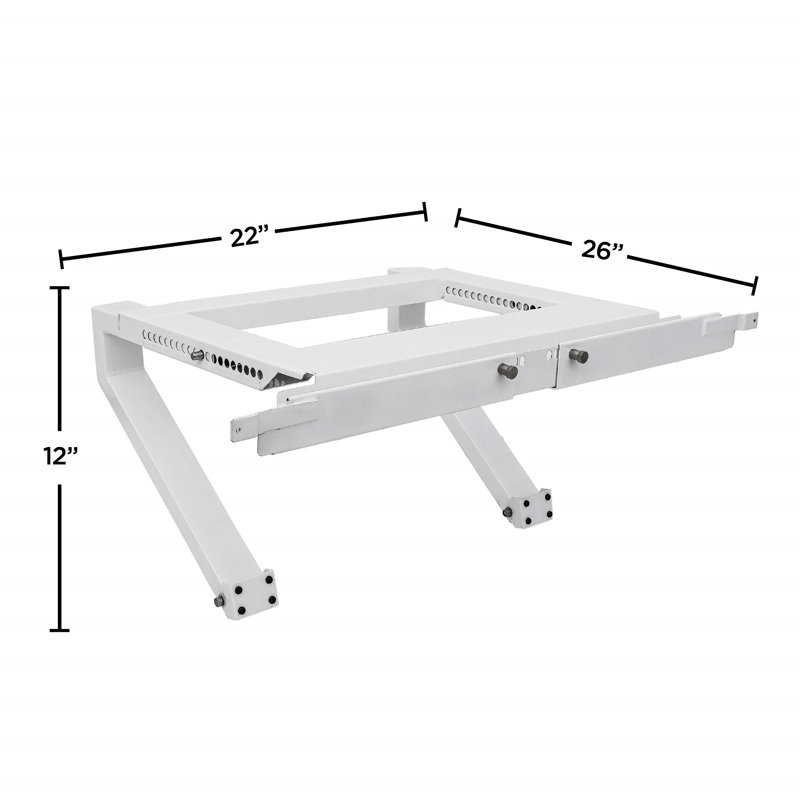 White Heavy-Duty Window Air Conditioner Support Bracket