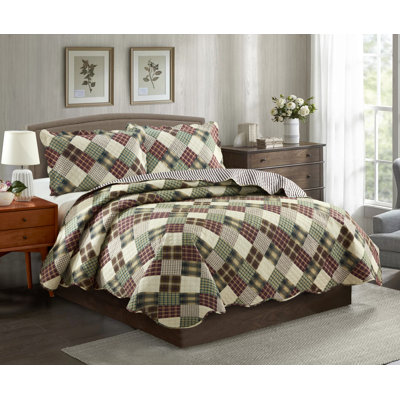 Jennifer Polyester Plaid Quilt