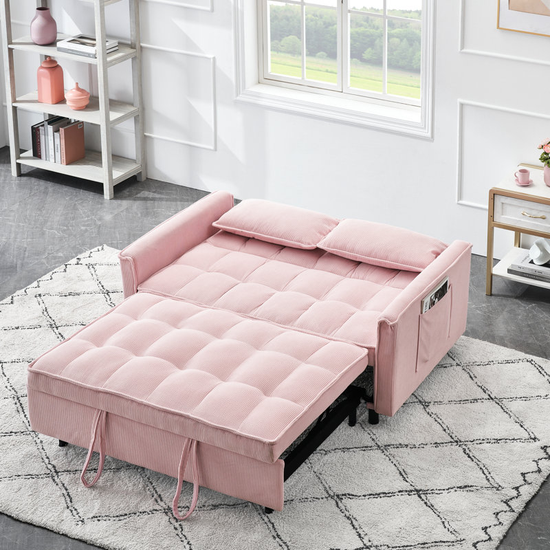 Chaise-lit pliante rose avec un design confortable - offre une détente optimale, un dossier réglable et des coussins en éponge respirants en bois massif pour la maison