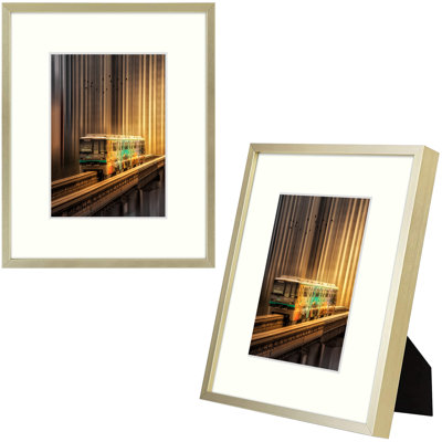 Gold Picture Frame - Set of 2 with Mat
