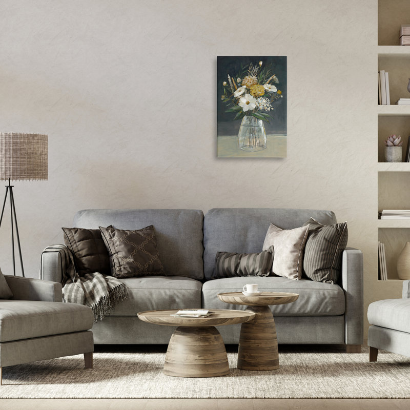  Art mural sur toile Earthy Blooms Still Life par Hannah Dawson, H 24 po x l 16 po