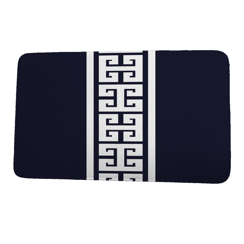 Tapis de bain Juliet, Bleu marine, l 24 po x L 17 po