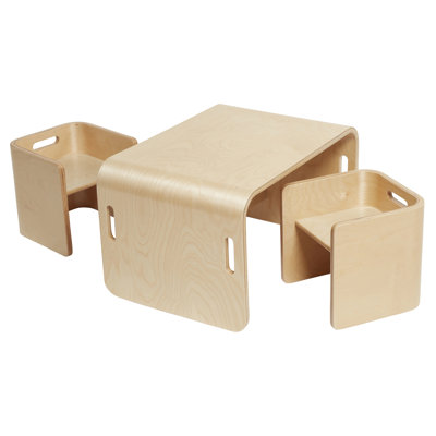 Ensemble 3 pièces ECR4Kids Premium Bentwood