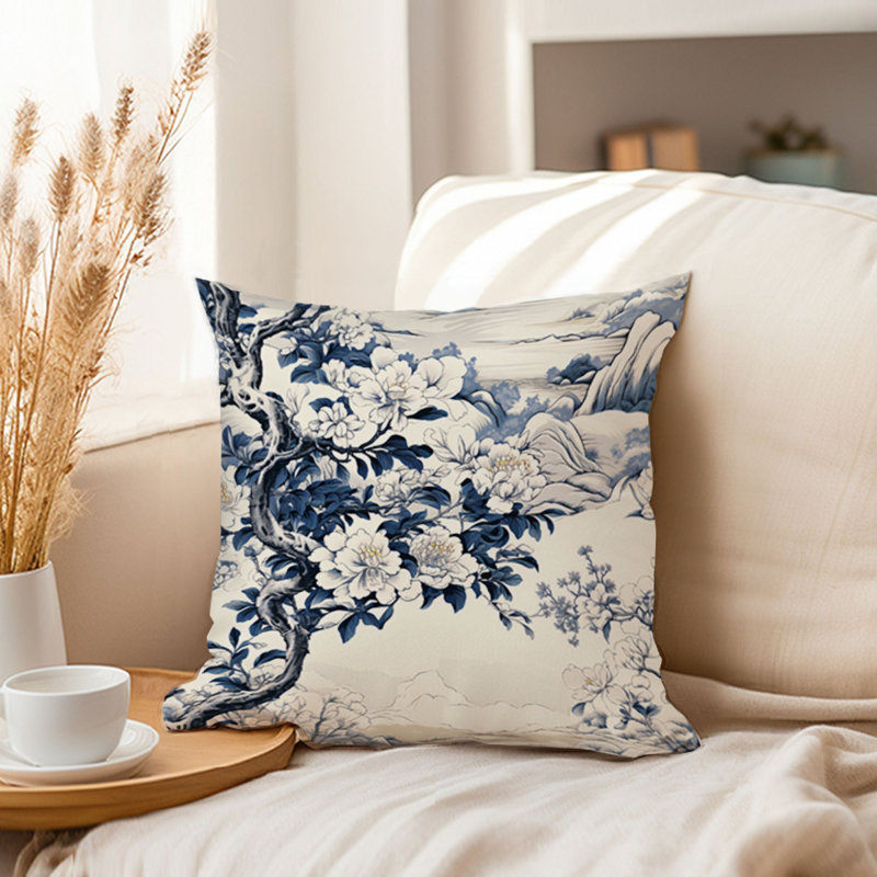 Chinoiserie Asian Pattern XVI, 20"H x 20"W