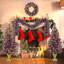 Pre-lit Christmas Artificial Tree 4-Piece Set