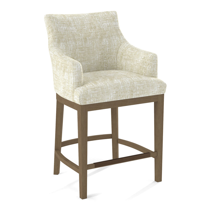 Upholstered Counter Stool, Weathered Gray, 61643-61