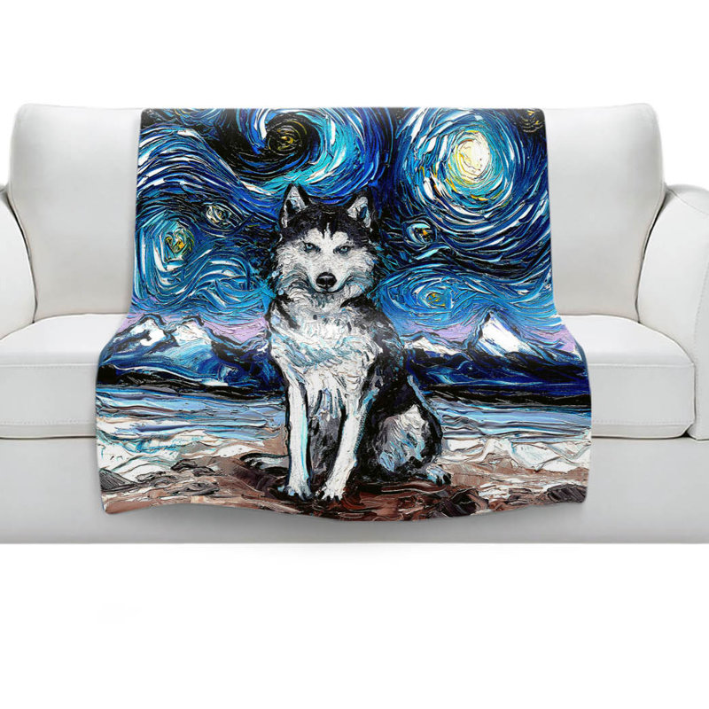 Hand Woven Throw Blanket, 51" x 60"