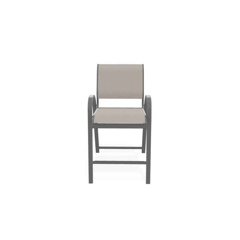 Tabouret de bar 42 po Holna, Naturel, Graphite texturé