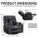 37.8" Wide Soft and Oversize Leather Power Lift Assist Massage Heat Recliner with USB & Dual Cupholders
