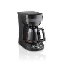 Bonsenkitchen 12-Cup Programmable Drip Coffee Maker, Front Fill Coffee Ground, 2 Hours Warming, 1.8L Large Tank,cm8102