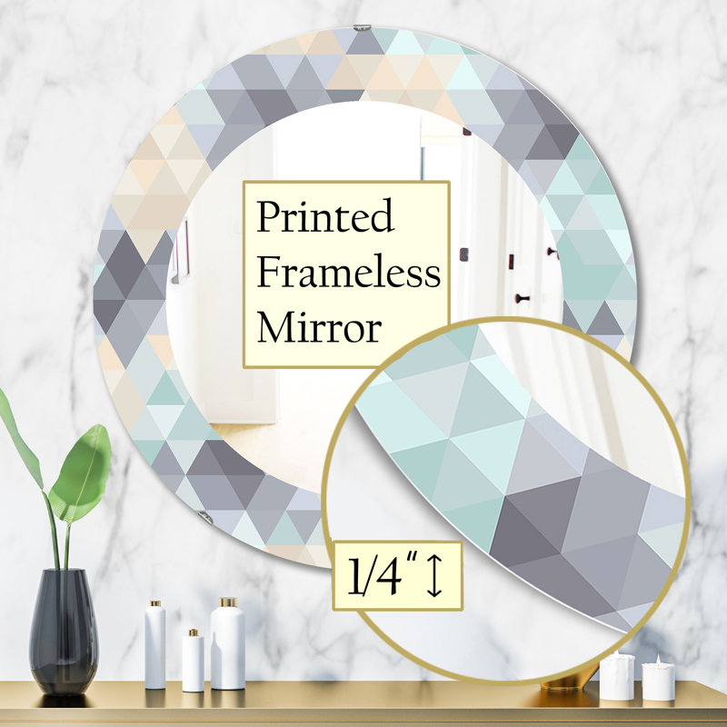 Triangulaire Colourfields 28 - Miroir moderne, H 31,5 po x l po