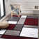 Archeveque Geometric Red/Gray/White Area Rug