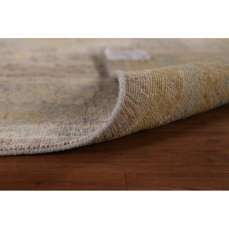 Tapis turc Oushak en laine de ton terreux 6 x 10