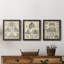 «Vintage Architects Plan I», ensemble de 3 impressions sur toile encadrées-72804345-72804344