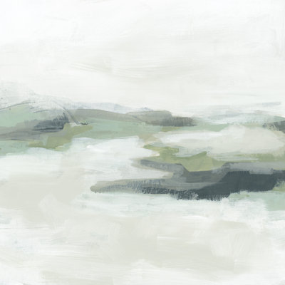 Everetta Sage Coast II On Canvas by June Erica Vess Print