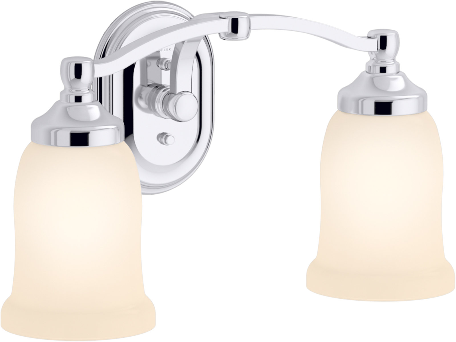 Kohler Bancroft 2 Light Indoor Bathroom Vanity Light Fixture, Position ...