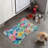 Cute Bunny Patterns - 1 Piece Bone Shape Feeding Mat
