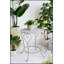 Charmante table d'appoint ronde en fer 26X26x30