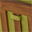 Fauteuil de coin Perla, vert