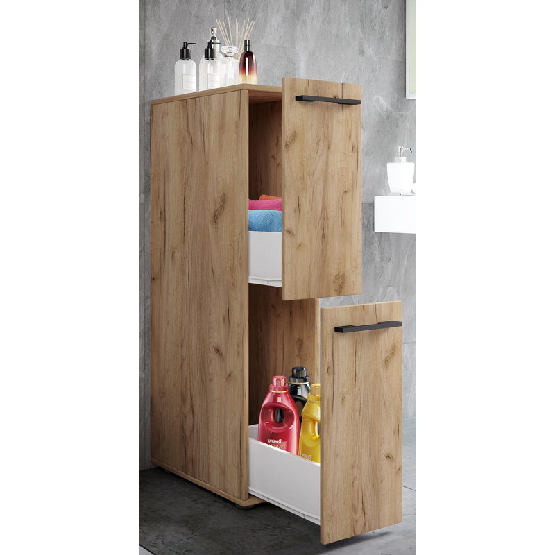 Princilla Bathroom Cabinet, Honey oak
