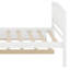 Lit plateforme simple en bois avec lit gigogne-936790341