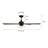 Charney 52 in. Indoor Matte Black Traditional Ceiling Fan with (3) 3000K LED Bulbs, Frosted Shades, Remote Included-398322730-398322732