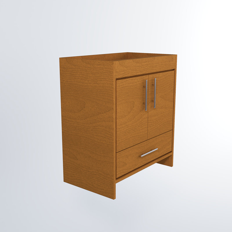 Base de meuble-lavabo simple 29 po Volpa, Érable miel