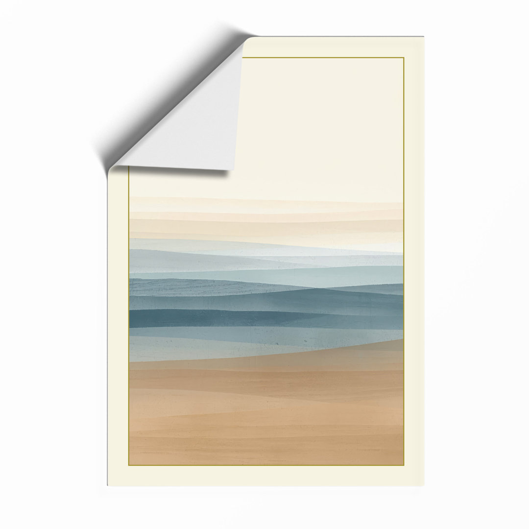 Quiet Seaside Moment Coastal - Framed Print