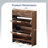 2-Drawer 2-Tip-Down Drawer Slatted Shoe Cabinet-1644791382