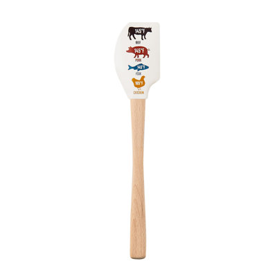 Spatulart® Meat Temperatures Wood Handled Spatula