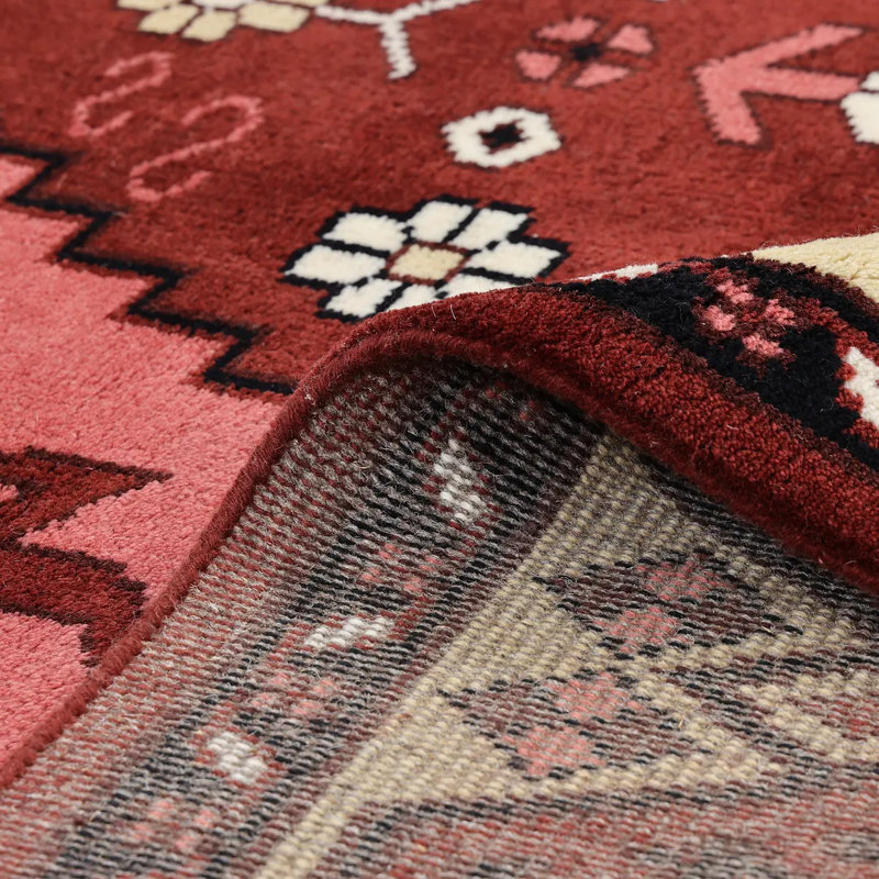 Sahara Oriental Area Rug in Red/Brown/Black/Beige, Rectangle 5' x 8'