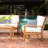 Shynel Acacia 4 - Person Patio Conversation Set with Cushions-1988985449