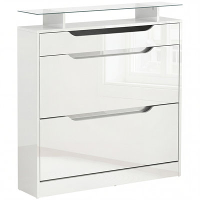 16 Pair Flip Down Shoe Storage