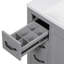 Meuble-lavabo 36 po, finition grise, 6 tiroirs, tablette réglable, armoire moderne en bois massif, gris-1680184028