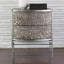 Crinkle Bedside Chest-Nickel/Antique Nickel