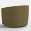 Chaise pivotante en lin olive Lana-592891798