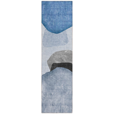 Korsen Washable Abstract Indoor / Outdoor Rug