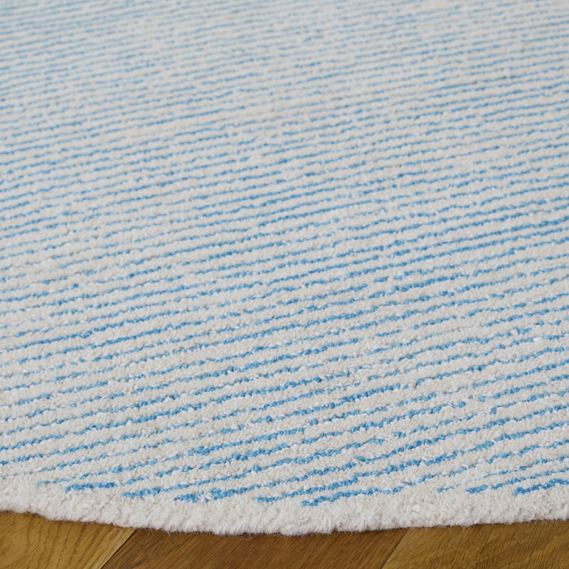 Abstract Hand Tufted Performance Abstract Indoor Rug, Round 6'