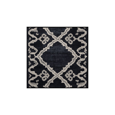 Tapis gris lavable à la machine
