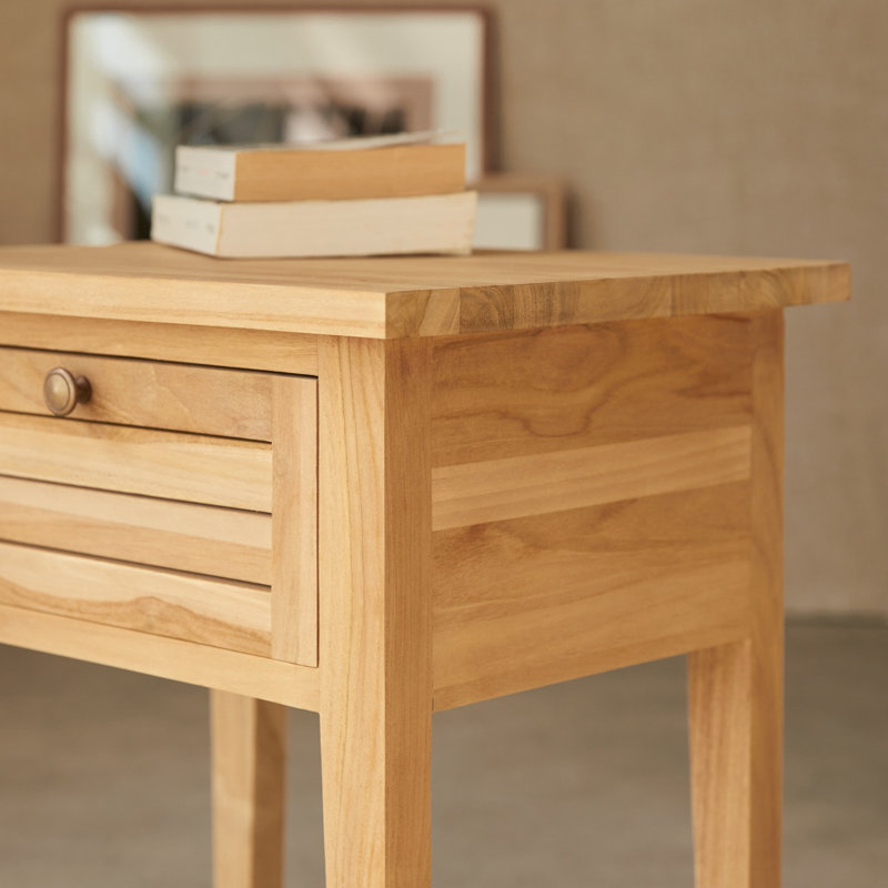 Suzette 45cm W Solid Wood Bedside Table