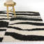 Tapis gris anthracite à poils longs Mobius-1580760446