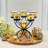 Hosley Set of 6 Metallic Gold Glass Tealight Candle Holders – Vintage Votive Holders for Weddings, Home Décor, Parties, Reiki, Spa, and Garden Lighting Elegant Centerpiece & Gift-1384889435