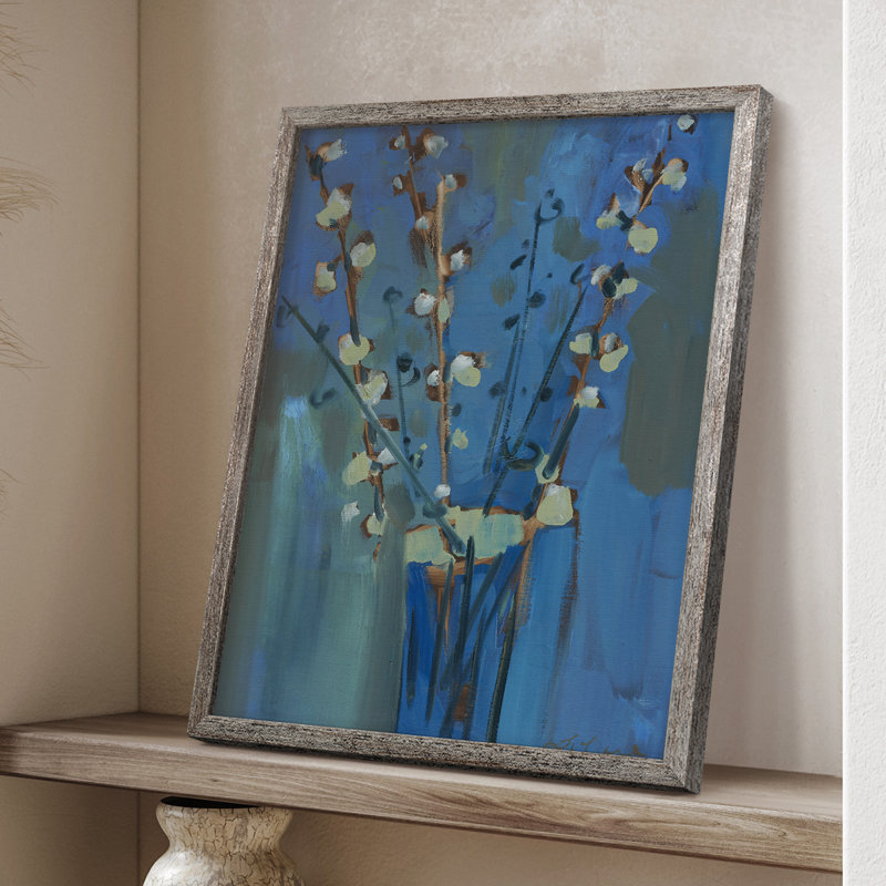 Winter Willow II, reproduction encadrée - bois massif, H 11 po x l 9 po