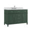 Meuble-lavabo simple autoportant 48 po avec plateau en pierre reconstituée Abramowitz-878705704