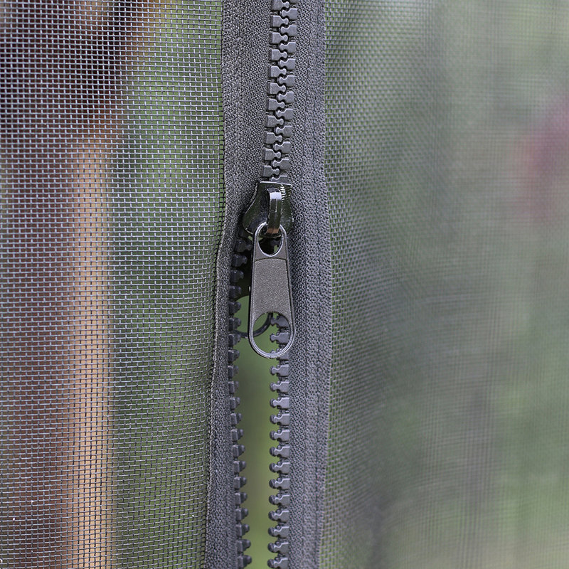 12' x 14' Meridian Mosquito Mesh Kit Premium Phifer UV-Resistant Mesh with Easy Glide Tracks and Full-Length Zippered Panels